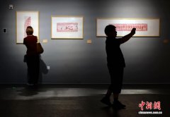 四川成都：中原汉画像艺术吸引参观者